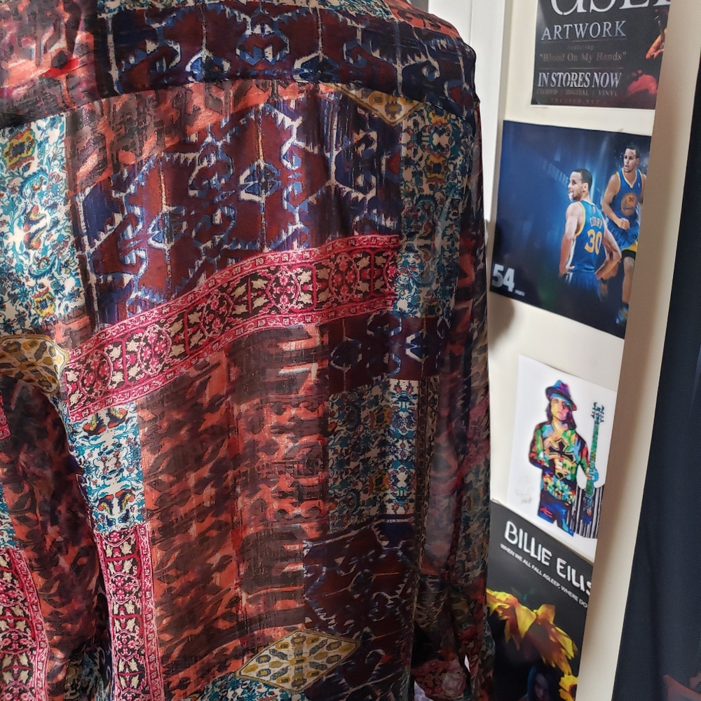 Asos Polyester Pattern Button Down - image 3